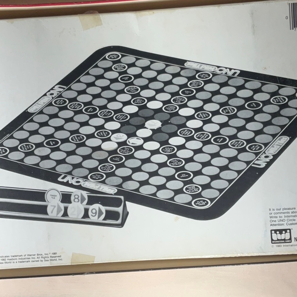 UNO Wild Tiles Board Game Vintage 1983- Complete Game - Picture 11 of 13